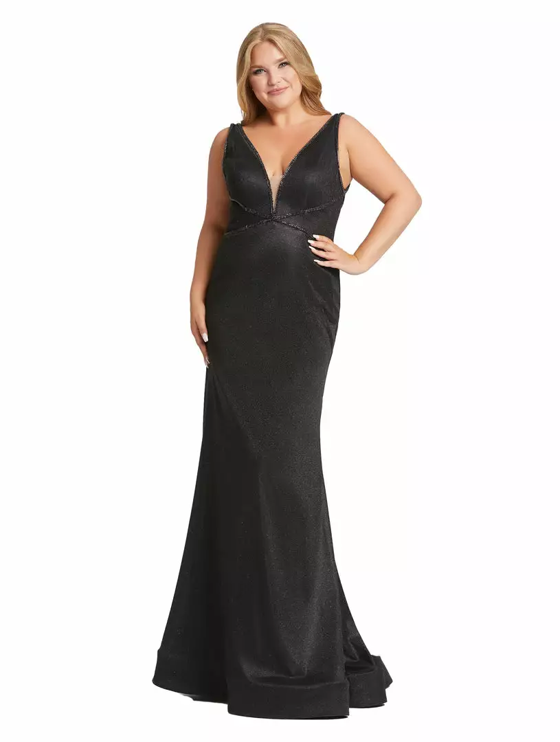 Mac Duggal Velvet Embellished Gown | Final Sale Plus Size 1 Mac Duggal Velvet Embellished Gown | Final Sale Plus Size