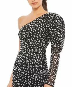 Ieena For Mac Duggal Shop For Bejeweled One-Shoulder Mini Dress 14 Ieena For Mac Duggal Shop For Bejeweled One-Shoulder Mini Dress