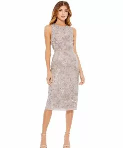 Mac Duggal Shop For Vintage Lilac Midi Dress