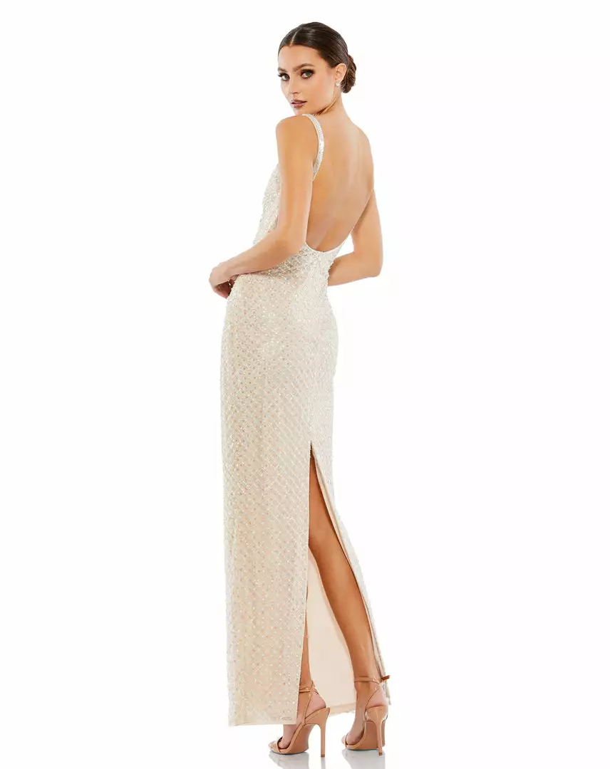 Mac Duggal Shop For Lattice Embellished Column Gown 2 Mac Duggal Shop For Lattice Embellished Column Gown