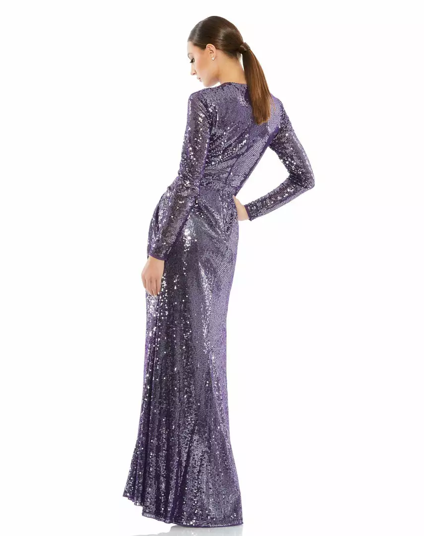 Mac Duggal Shop For Sequined High Neck Draped Gown 5 Mac Duggal Shop For Sequined High Neck Draped Gown