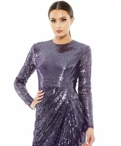 Mac Duggal Shop For Sequined High Neck Draped Gown 11 Mac Duggal Shop For Sequined High Neck Draped Gown