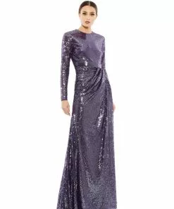 Mac Duggal Shop For Sequined High Neck Draped Gown 9 Mac Duggal Shop For Sequined High Neck Draped Gown