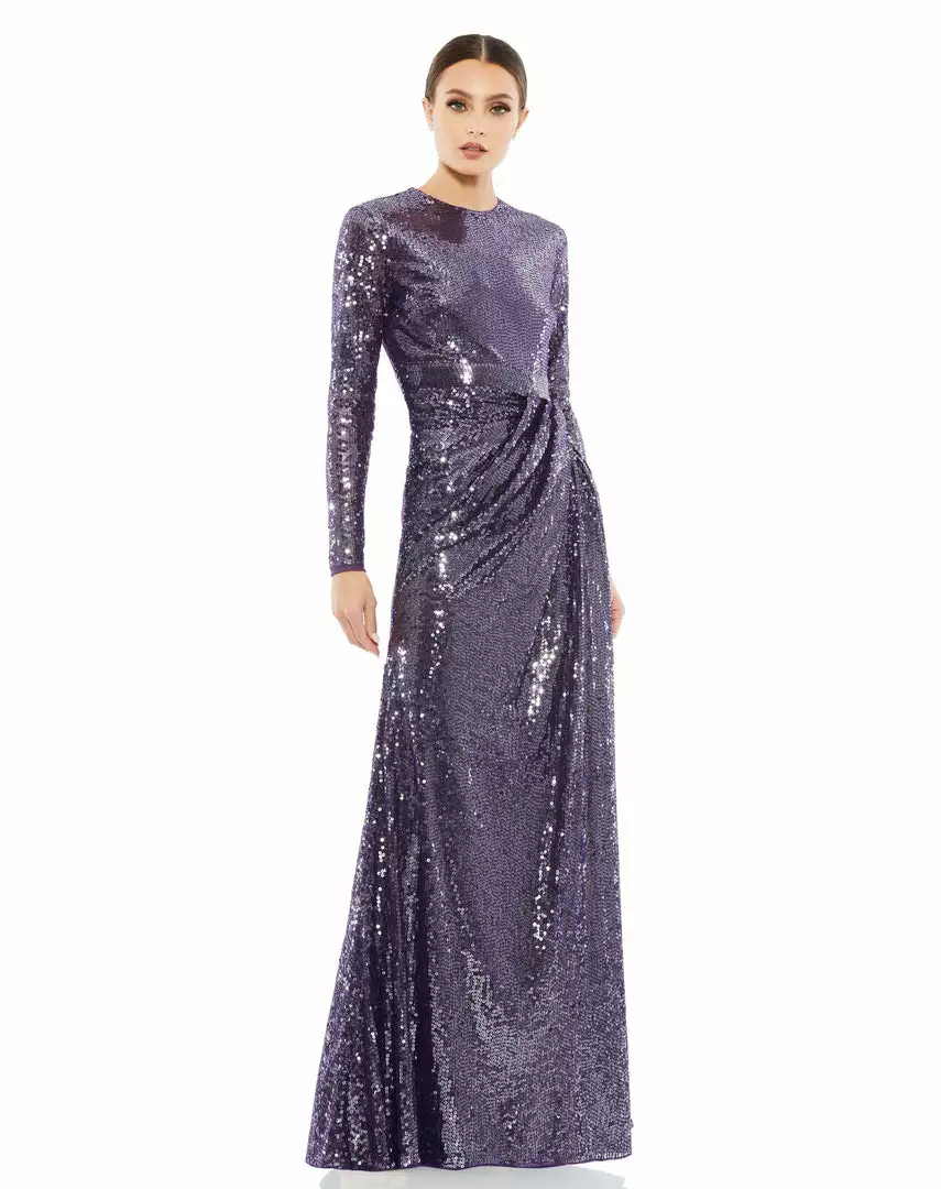 Mac Duggal Shop For Sequined High Neck Draped Gown 4 Mac Duggal Shop For Sequined High Neck Draped Gown