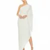 Mac Duggal Shop For One Shoulder Asymmetrical Cape Sleeve Dress