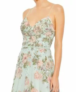 Mac Duggal Shop For Embellished Lace Up Sleeveless Gown