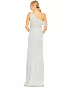 Mac Duggal Embellished Drop Shoulder Column Gown Shop For