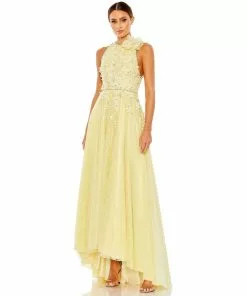 Mac Duggal Shop For Embellished High Neck Sleeveless A Line Gown