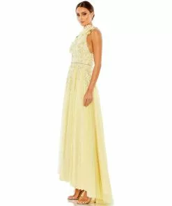 Mac Duggal Shop For Embellished High Neck Sleeveless A Line Gown