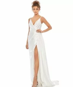 Mac Duggal Sleeveless Satin Gown Shop For