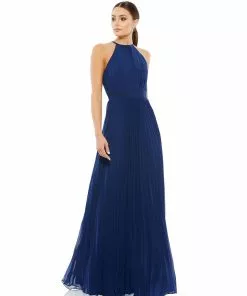 Ieena For Mac Duggal Shop For Pleated Halter Neck Flowy Gown 9 Ieena For Mac Duggal Shop For Pleated Halter Neck Flowy Gown