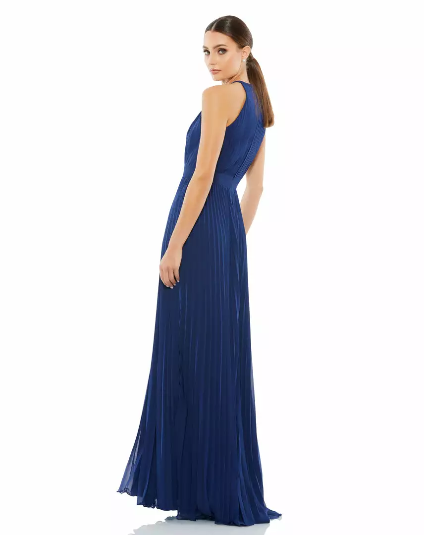 Ieena For Mac Duggal Shop For Pleated Halter Neck Flowy Gown 5 Ieena For Mac Duggal Shop For Pleated Halter Neck Flowy Gown