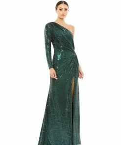 Mac Duggal Sparkling Single Sleeve Gown Shop For