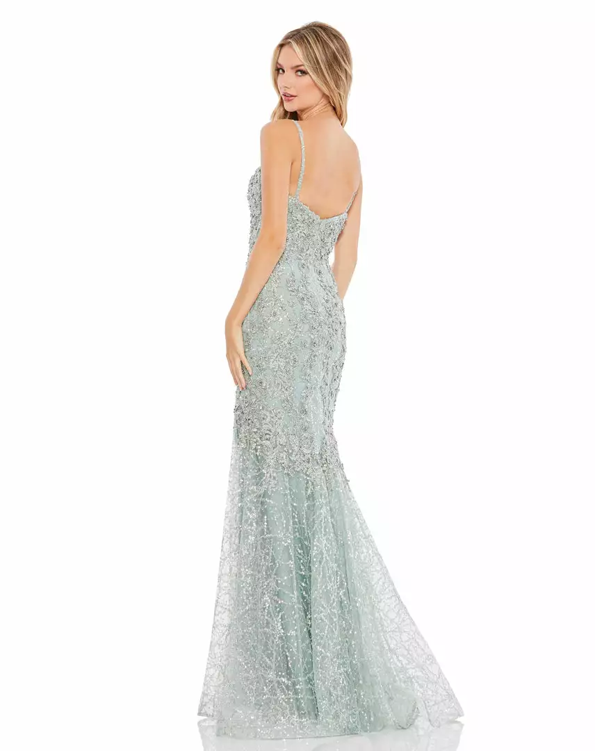 Mac Duggal Embellished Sleeveless Plunge Neck Trumpet Gown Shop For 2 Mac Duggal Embellished Sleeveless Plunge Neck Trumpet Gown Shop For