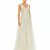 Mac Duggal Floral Embroidered Sleeveless Evening Gown Shop For