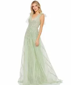 Mac Duggal Embellished Soft Tie Sleeveless V Neck Gown Shop For 9 Mac Duggal Embellished Soft Tie Sleeveless V Neck Gown Shop For