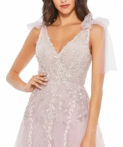 Mac Duggal Embellished Soft Tie Sleeveless V Neck Gown Shop For 8 Mac Duggal Embellished Soft Tie Sleeveless V Neck Gown Shop For