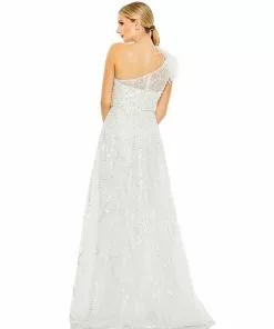 Mac Duggal Embellished Cap Sleeve High Neck Dress Shop For