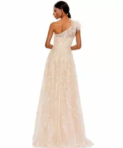 Mac Duggal Embellished Cap Sleeve High Neck Dress Shop For