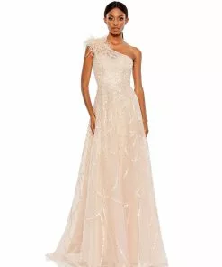 Mac Duggal Embellished Cap Sleeve High Neck Dress Shop For