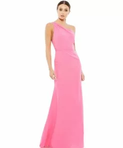 Ieena For Mac Duggal One Shoulder Jersey Mermaid Gown Shop For 38 Ieena For Mac Duggal One Shoulder Jersey Mermaid Gown Shop For