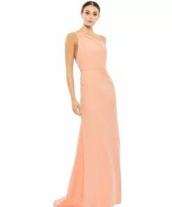 Ieena For Mac Duggal One Shoulder Jersey Mermaid Gown Shop For 35 Ieena For Mac Duggal One Shoulder Jersey Mermaid Gown Shop For