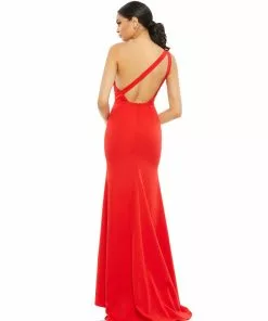 Ieena For Mac Duggal One Shoulder Jersey Mermaid Gown Shop For 43 Ieena For Mac Duggal One Shoulder Jersey Mermaid Gown Shop For