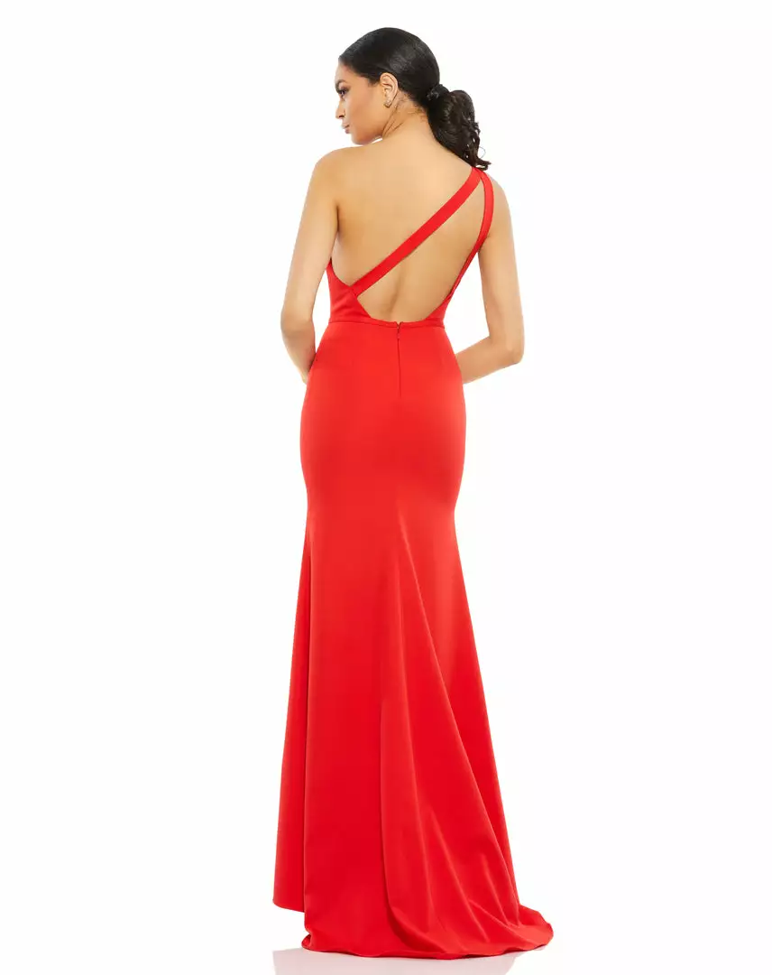 Ieena For Mac Duggal One Shoulder Jersey Mermaid Gown Shop For 22 Ieena For Mac Duggal One Shoulder Jersey Mermaid Gown Shop For