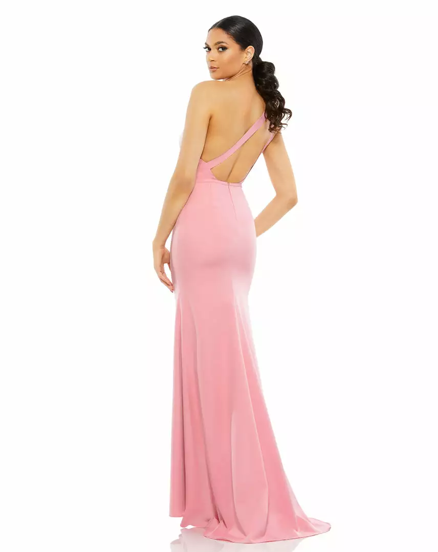 Ieena For Mac Duggal One Shoulder Jersey Mermaid Gown Shop For 12 Ieena For Mac Duggal One Shoulder Jersey Mermaid Gown Shop For