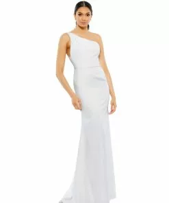 Ieena For Mac Duggal One Shoulder Jersey Mermaid Gown Shop For 26 Ieena For Mac Duggal One Shoulder Jersey Mermaid Gown Shop For