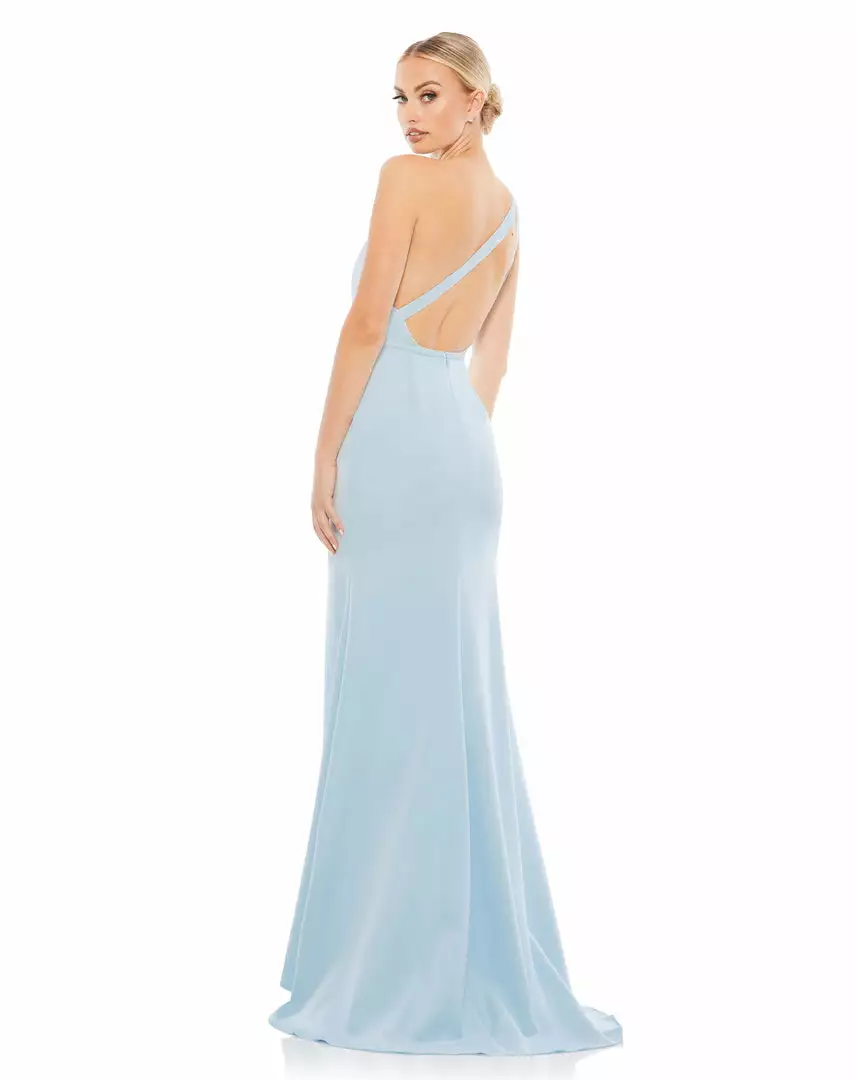 Ieena For Mac Duggal One Shoulder Jersey Mermaid Gown Shop For 2 Ieena For Mac Duggal One Shoulder Jersey Mermaid Gown Shop For