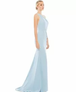 Ieena For Mac Duggal One Shoulder Jersey Mermaid Gown Shop For 25 Ieena For Mac Duggal One Shoulder Jersey Mermaid Gown Shop For