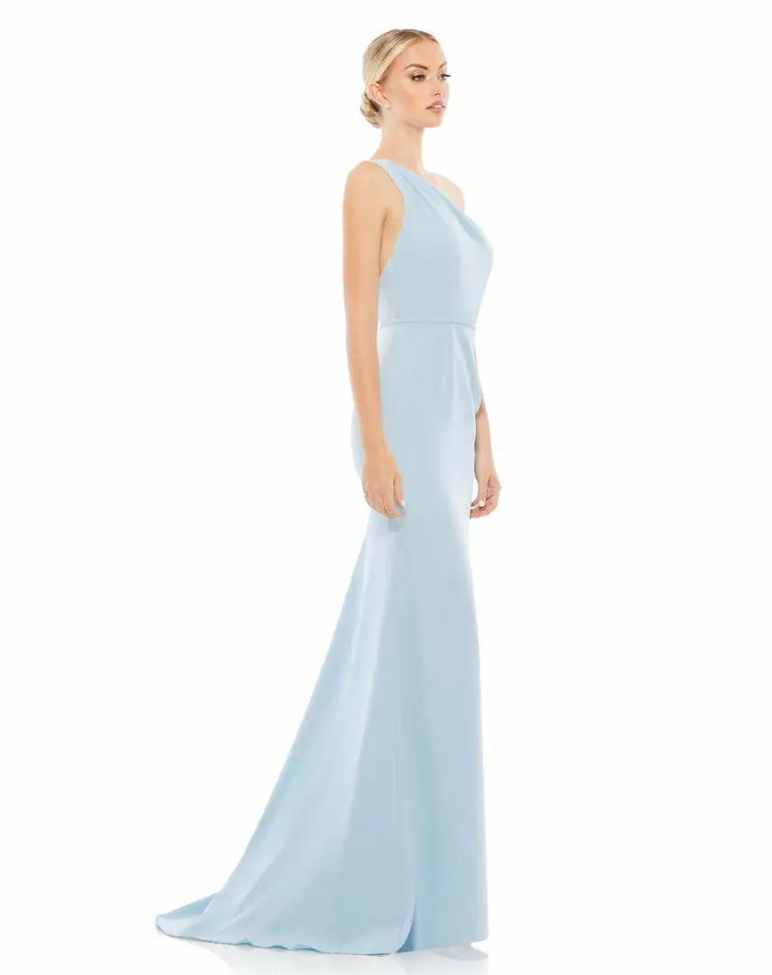 Ieena For Mac Duggal One Shoulder Jersey Mermaid Gown Shop For 4 Ieena For Mac Duggal One Shoulder Jersey Mermaid Gown Shop For