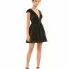 Ieena For Mac Duggal Sequined Cap Sleeve Fit & Flare Mini Dress Shop For
