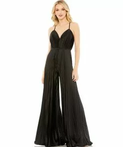 Ieena For Mac Duggal Jumpsuits & Rompers Pleated Wide Leg Jumpsuit