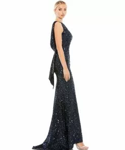 Ieena For Mac Duggal Cowl Back Boat Neck Sequined Evening Gown Shop For 13 Ieena For Mac Duggal Cowl Back Boat Neck Sequined Evening Gown Shop For
