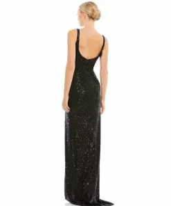 Ieena For Mac Duggal Fully Sequined Scoop Back Gown 16 Ieena For Mac Duggal Fully Sequined Scoop Back Gown
