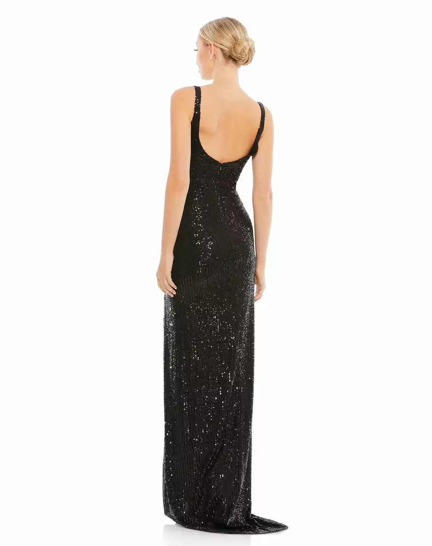 Ieena For Mac Duggal Fully Sequined Scoop Back Gown 6 Ieena For Mac Duggal Fully Sequined Scoop Back Gown