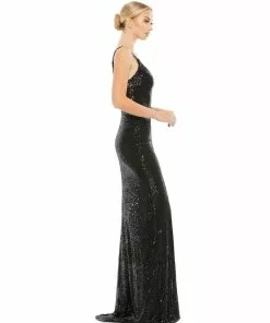 Ieena For Mac Duggal Fully Sequined Scoop Back Gown 17 Ieena For Mac Duggal Fully Sequined Scoop Back Gown