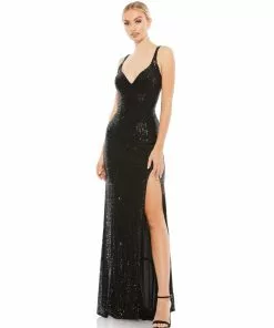 Ieena For Mac Duggal Fully Sequined Scoop Back Gown 15 Ieena For Mac Duggal Fully Sequined Scoop Back Gown
