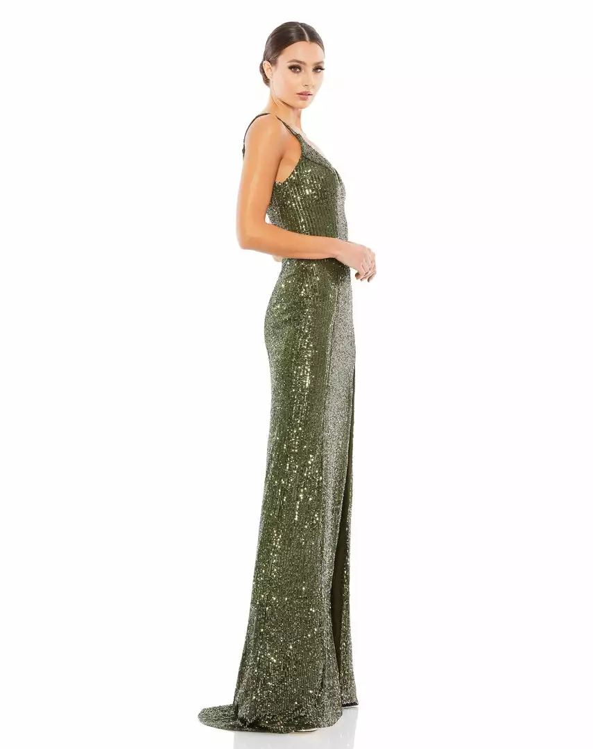 Ieena For Mac Duggal Fully Sequined Scoop Back Gown 4 Ieena For Mac Duggal Fully Sequined Scoop Back Gown