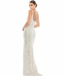 Ieena For Mac Duggal Fully Sequined Scoop Back Gown 19 Ieena For Mac Duggal Fully Sequined Scoop Back Gown