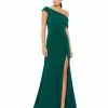 Ieena For Mac Duggal Shop For Foldover Ruched Jersey Evening Gown