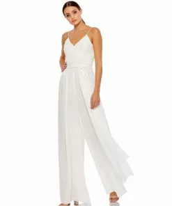 Ieena For Mac Duggal Flowy Faux Wrap Jumpsuit