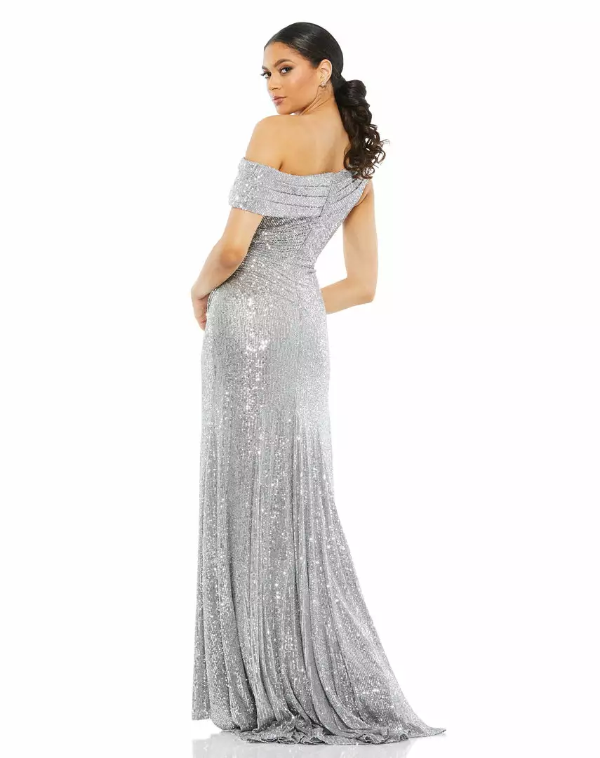 Ieena For Mac Duggal Shop For One-Shoulder Ruched Sequined Gown 10 Ieena For Mac Duggal Shop For One-Shoulder Ruched Sequined Gown