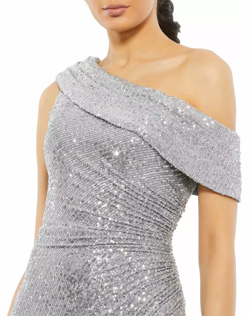 Ieena For Mac Duggal Shop For One-Shoulder Ruched Sequined Gown 11 Ieena For Mac Duggal Shop For One-Shoulder Ruched Sequined Gown
