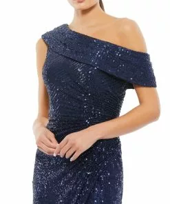 Ieena For Mac Duggal Shop For One-Shoulder Ruched Sequined Gown 16 Ieena For Mac Duggal Shop For One-Shoulder Ruched Sequined Gown