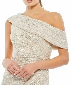 Ieena For Mac Duggal Shop For One-Shoulder Ruched Sequined Gown 13 Ieena For Mac Duggal Shop For One-Shoulder Ruched Sequined Gown