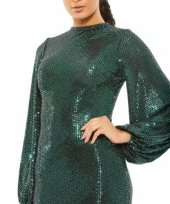 Ieena For Mac Duggal Disco Stretch Blouson Sleeve Gown Shop For 5 Ieena For Mac Duggal Disco Stretch Blouson Sleeve Gown Shop For
