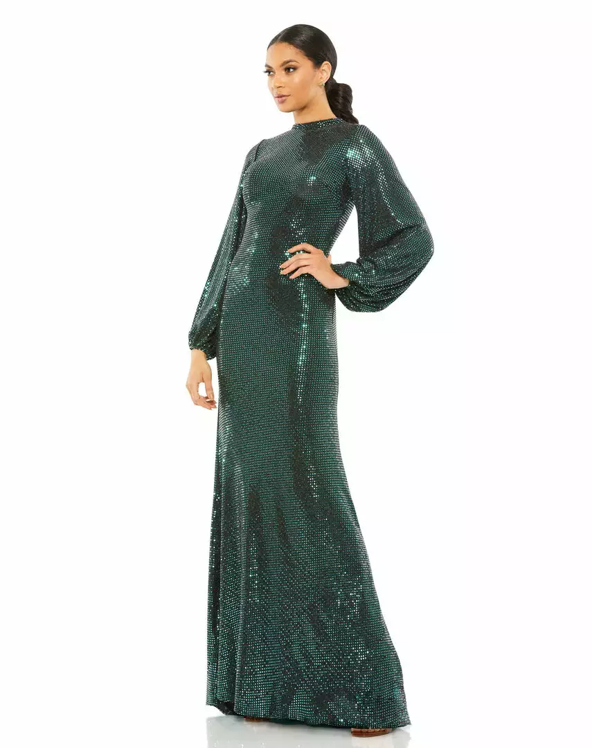 Ieena For Mac Duggal Disco Stretch Blouson Sleeve Gown Shop For 1 Ieena For Mac Duggal Disco Stretch Blouson Sleeve Gown Shop For